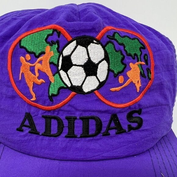 Vintage Super Rare Adidas Soccer Nylon Hat Cap SnapBack Logo On Bill main image 6